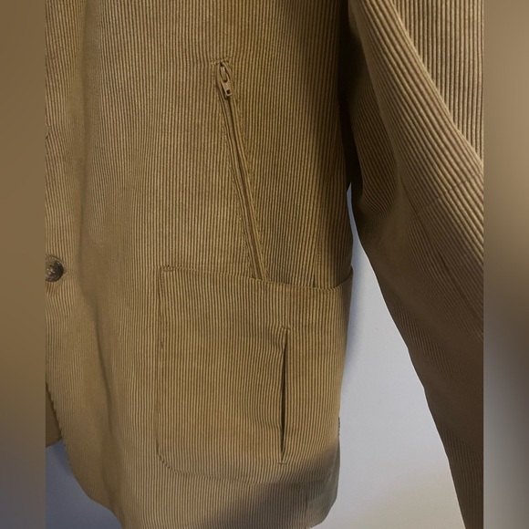 Vintage Boulevard Club Camel Corduroy  old skool Cell Phone Pocket Blazer XL - Picture 3 of 9